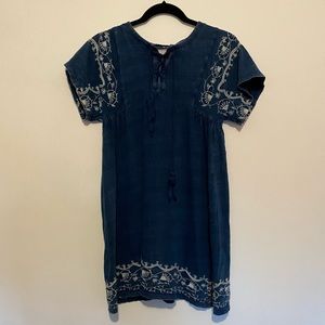 LOFT : ANN TAYLOR Navy/ Denim Dress